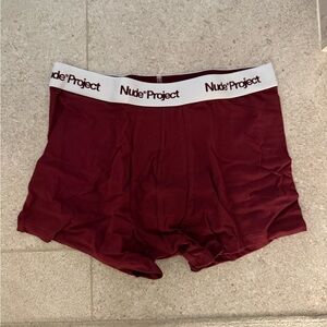 NWOT Men's Maroon Boxer Briefs - S
